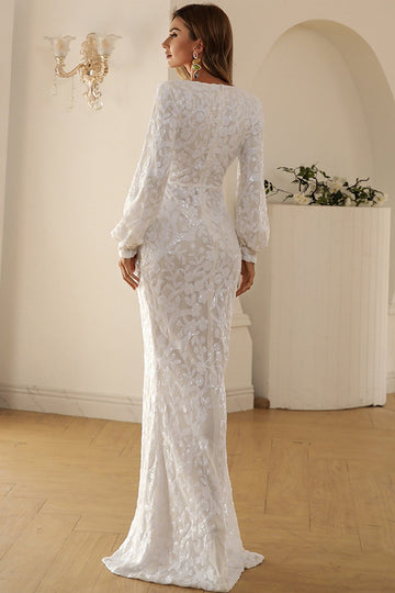 Vestido Maxi Boho de renda v branco